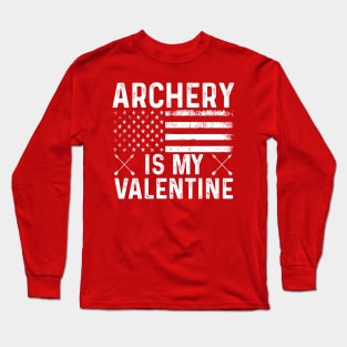 Archery Target Bow And Arrow Archer Retro Men Women Long Sleeve T-Shirt